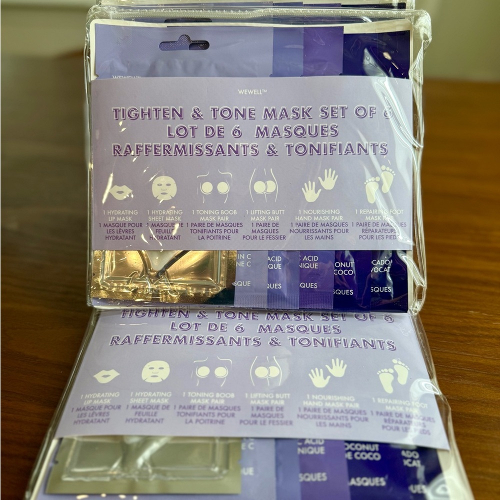💜Wewell Tighten & Tone Mask Set of 6 - Purple💜